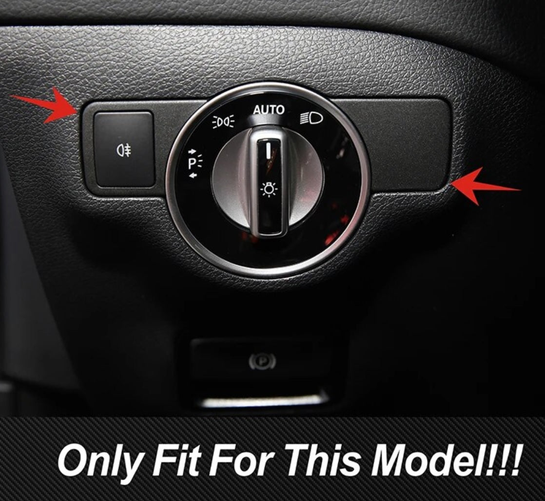 Mercedes A / B / CLA / E / GLA / GLE / GLK / GLS Armaturenbrett Licht Schalter Abdeckung Rahmen