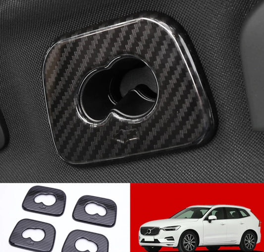 Volvo XC60 SPA Chrom Carbon Dach Haken Hinten Abdeckung
