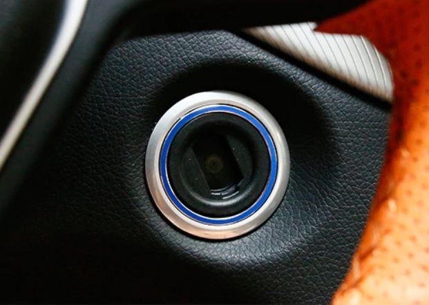 Mercedes A / B / C / CLA / GLA / GLC / GLK / SL Start Stop Knopf Schlüsselloch Ringe Abdeckung