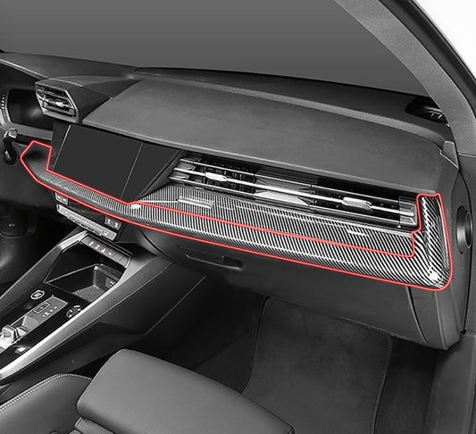 Audi A3 8Y Armaturenbrett Mittelkonsole Leiste Luftdüsen Bildschirm Abdeckung