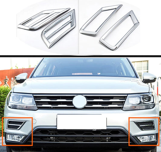 VW Tiguan MQB Chrom Nebelscheinwerfer Licht Abdeckung Rahmen Vorne