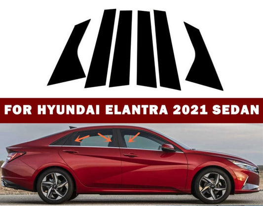 Hyundai Elantra CN7 Türzierleisten Säulenaufkleber Türsäule Abdeckung