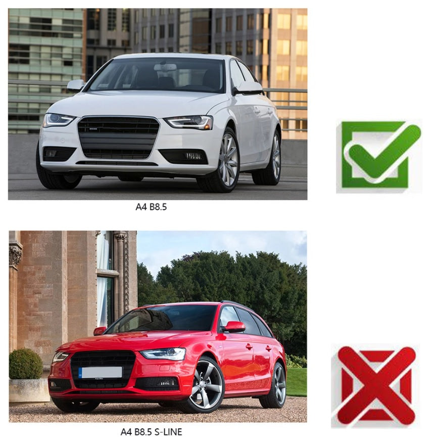 Audi A4 B8 Nebelscheinwerfer Licht Vorne Rahmen Abdeckung